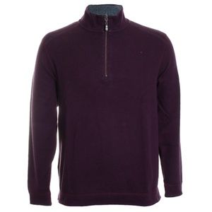 NWT XL Tommy Bahama Alpine View Reversible Half Zip in Ocean Deep